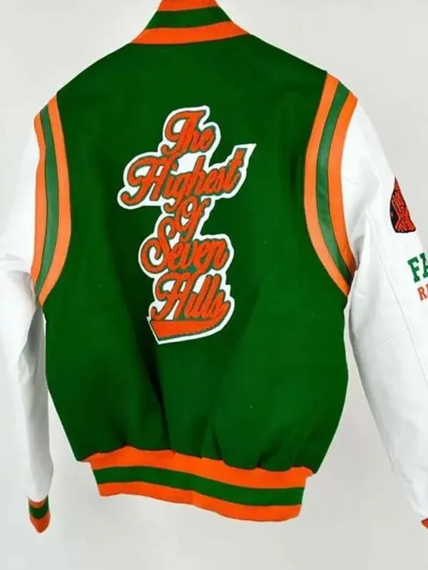 Men Florida A&M Wool Varsity jacket | University Motto 2.0 Letterman Jacket | Florida Leather Sleeve Bomber Jacket