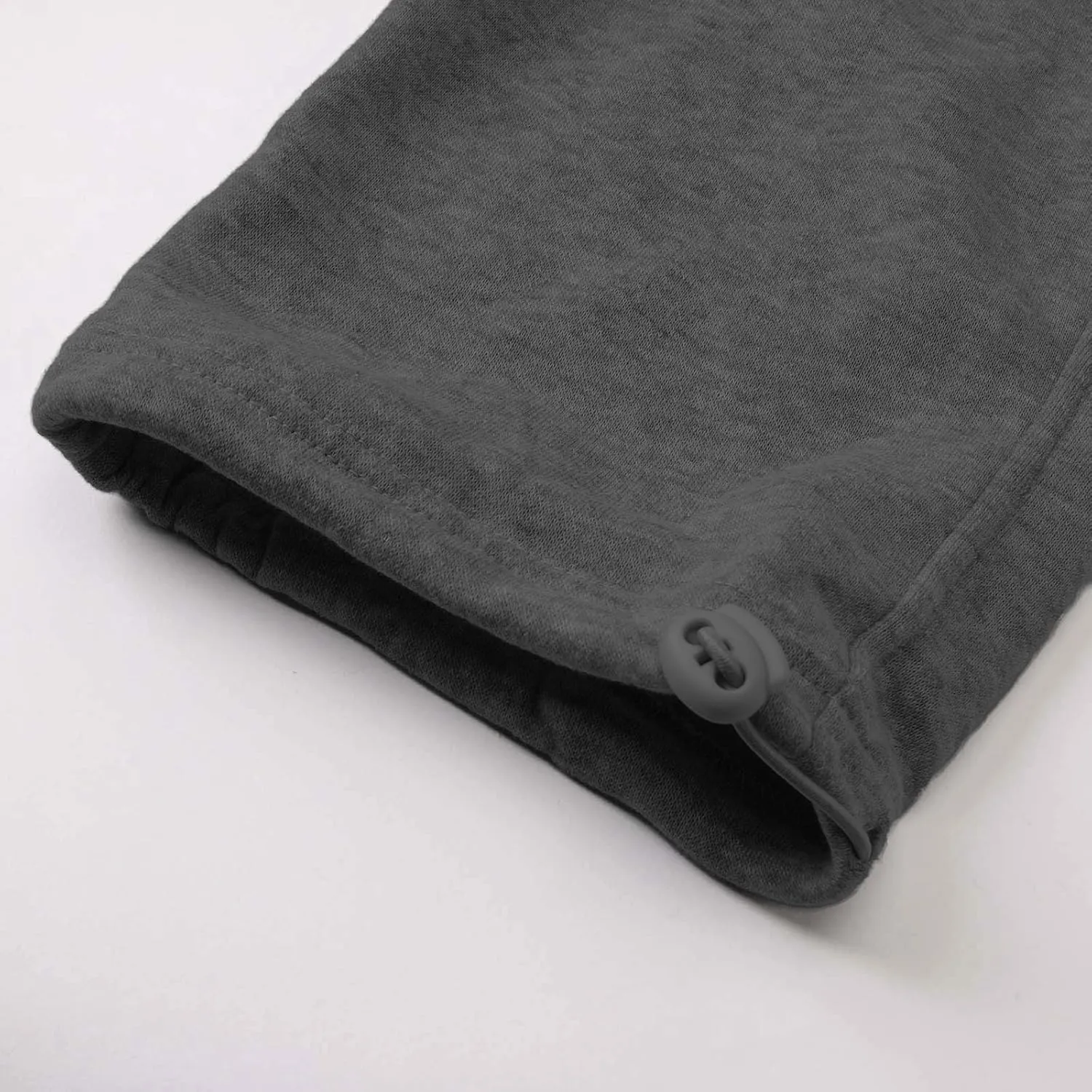 Men's Casual Pants Mens Athleisure and Fleece Bunched Feet Multi Pocket Cargo Pants Open Bottom Athletic Pants Black