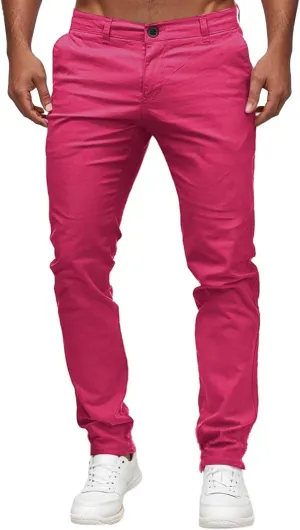 Mens Chinos Dress Pants Slim Fit Skinny Stretch Casual Pants Lightweight Comfy Hiking Travel Slacks Trousers 2024