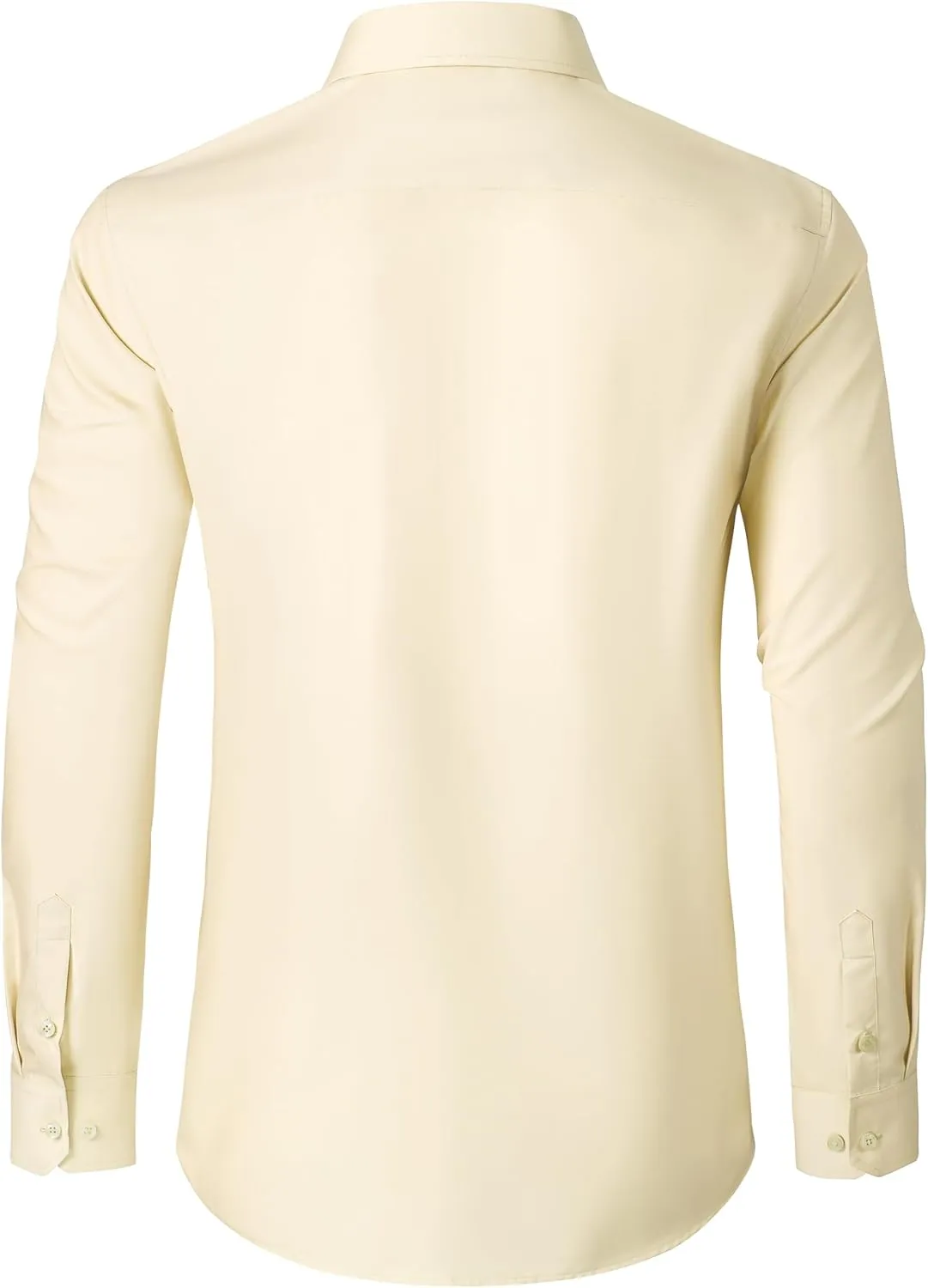 Mens Grade 3.5 Wrinkle-Resistant Dress Shirts Men's Long Sleeve Button Down Work Shirt for Men