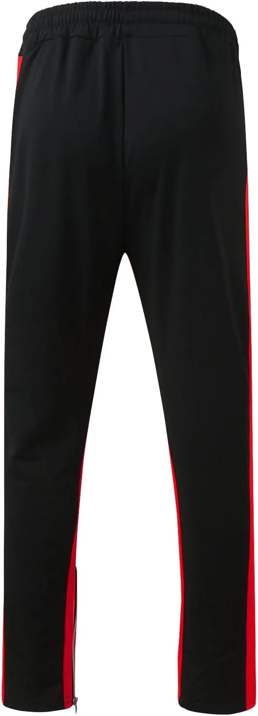 Men's Pants Men's Hiphop Pants Comfy Solid Color Lace-Up Track Cuff Workout Pants with Open Bottom Running