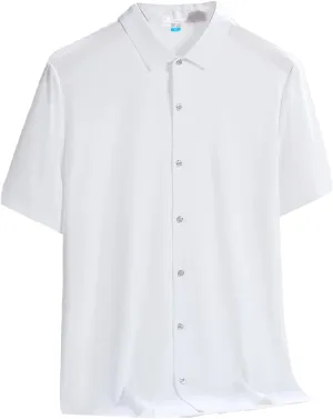 Men's Plus Size Summer Cooling Nylon Silk Quick Dry Shirts Breathable Solid Casual Short Sleeve Shirt Blouse