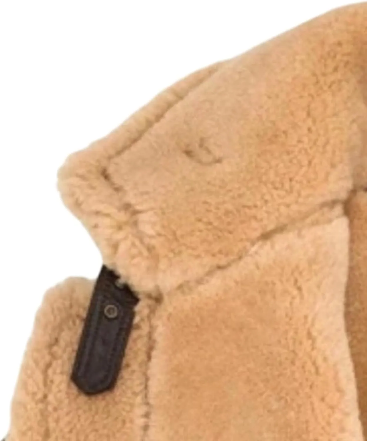 Men's Sherpa Fur Jacket Warm Winter Faux Shearling B3 Bomber Coat Men Thickened Lapel Motorcycle Leather Outwear