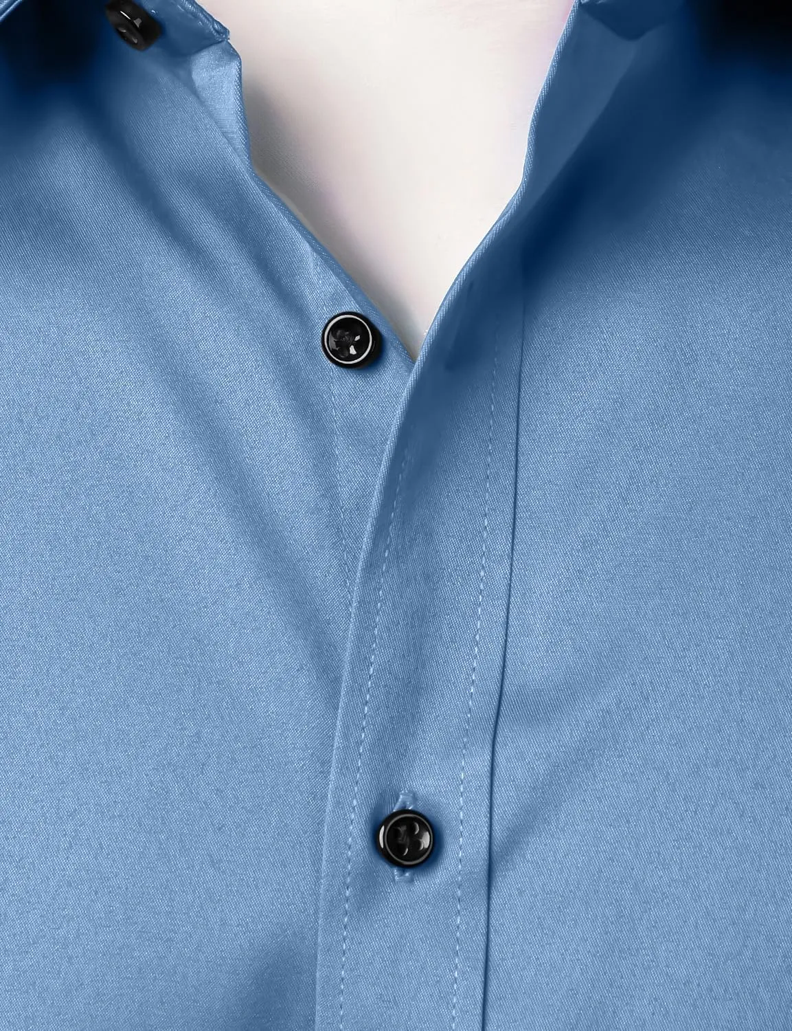 Men's Stretch Wrinkle Free Dress Shirts Formal Wedding Prom Short Sleeve Slim Fit Button Down Shirt