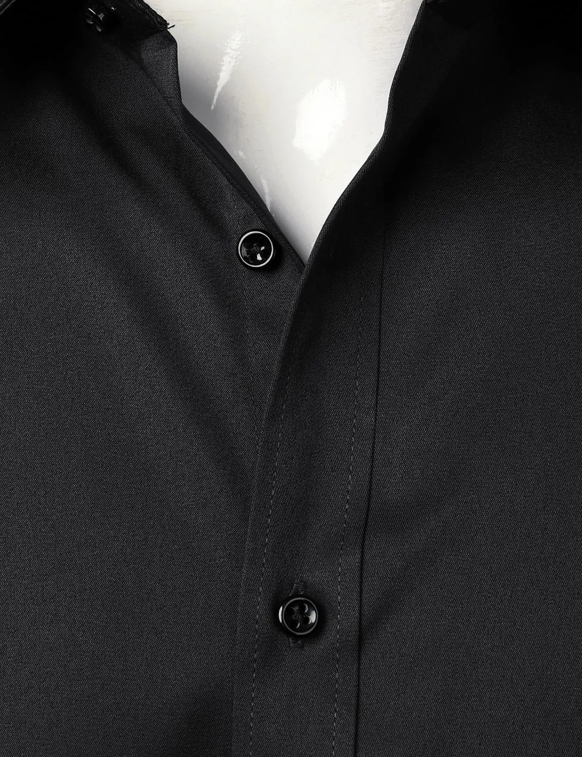 Men's Stretch Wrinkle Free Dress Shirts Formal Wedding Prom Short Sleeve Slim Fit Button Down Shirt