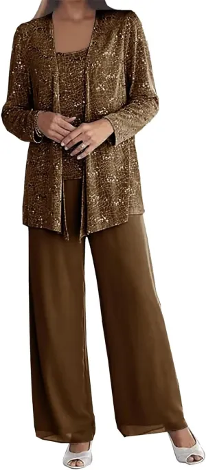 Mother of The Bride Pant Suits Grandmother Groom Dresses Women's Outfit Chiffon Lace Jumpsuit