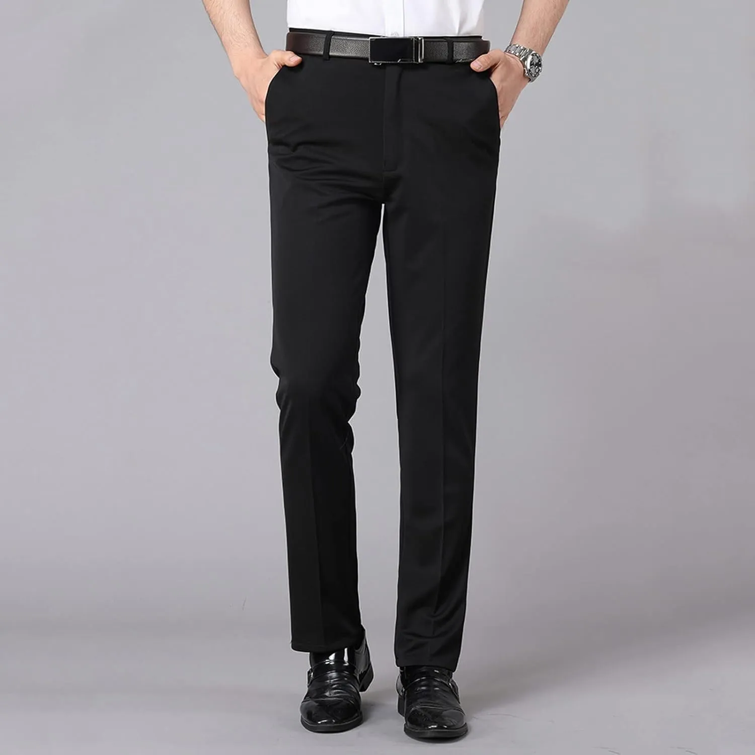 Open Bottom Joggers for Men Men's Loose Straight Casual Cotton Pants Summer Casual Pants Men's Breathable Track