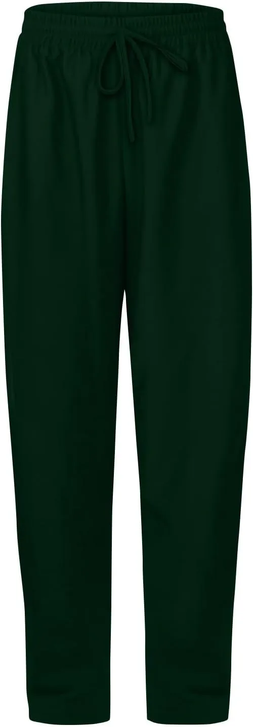 Pants for Women, Cotton Linen High Waist Wide Leg Pants Straight Summer