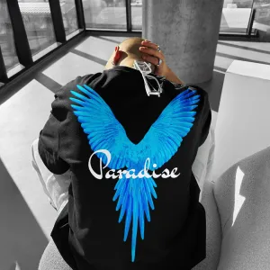 Paradise - Black - Gym Oversized T Shirt