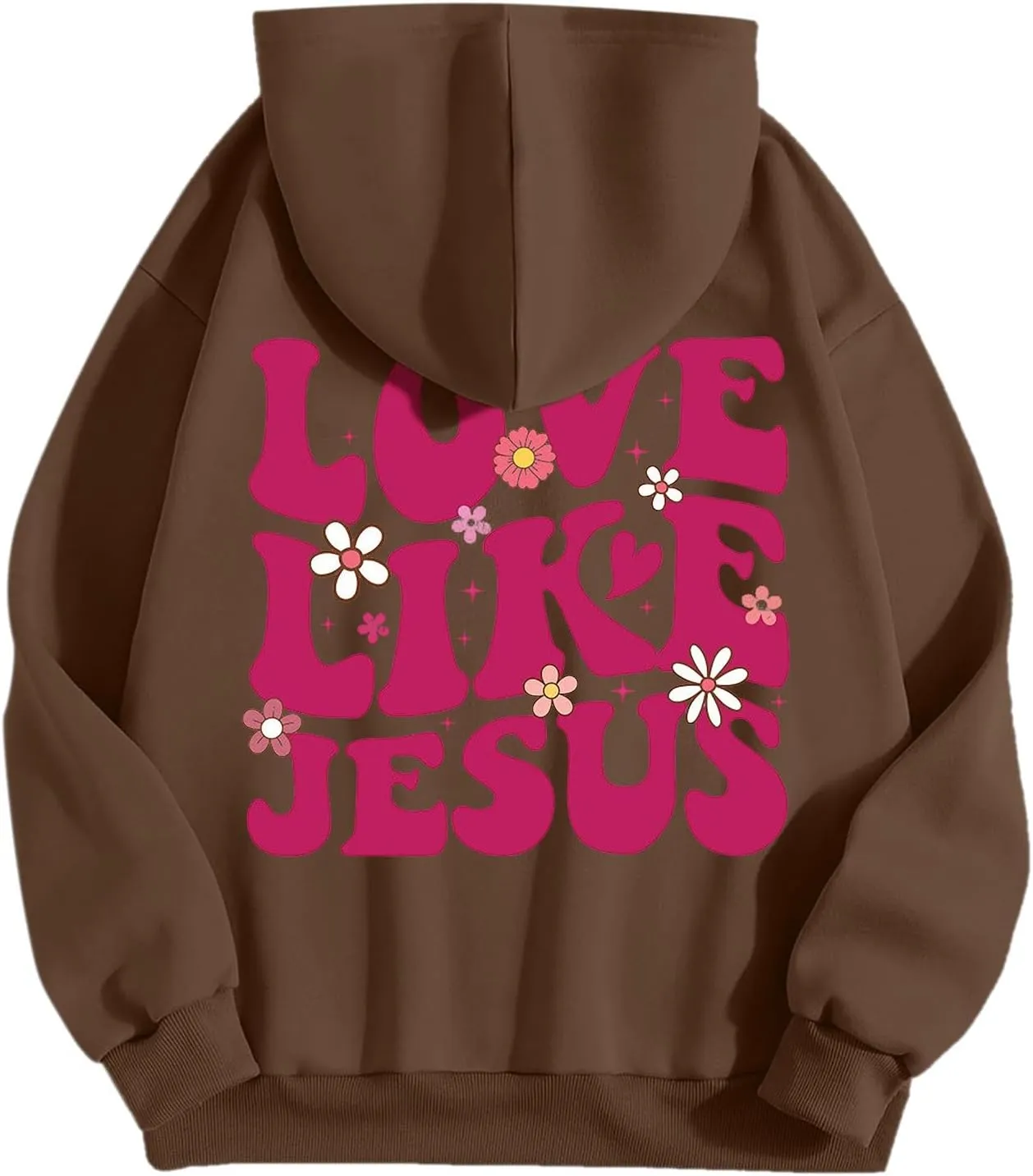 Preppy Hoodies Womens Hoodie Fall Graphic Long Sleeve Drawstring Hooded Pocket Pullover Sweatshirts