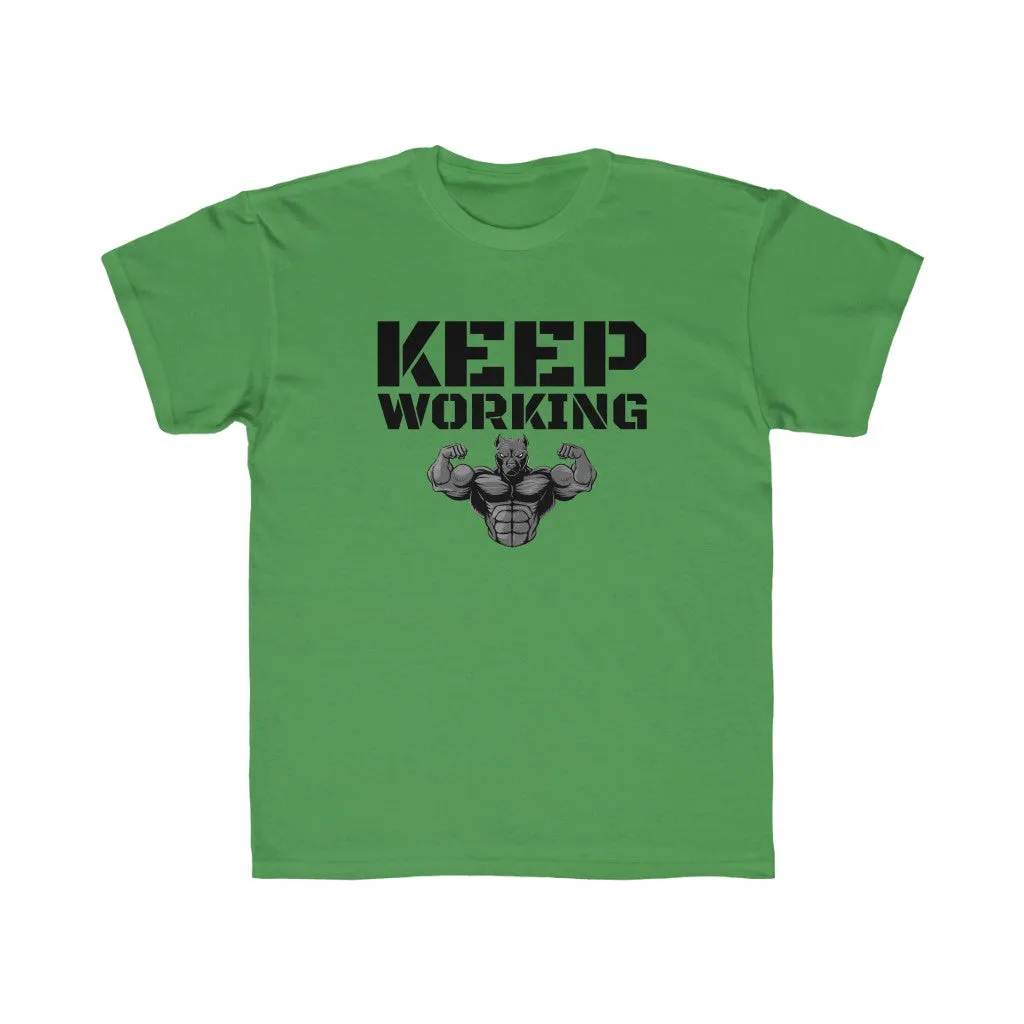 "Keep Working" Kids Workout Tee