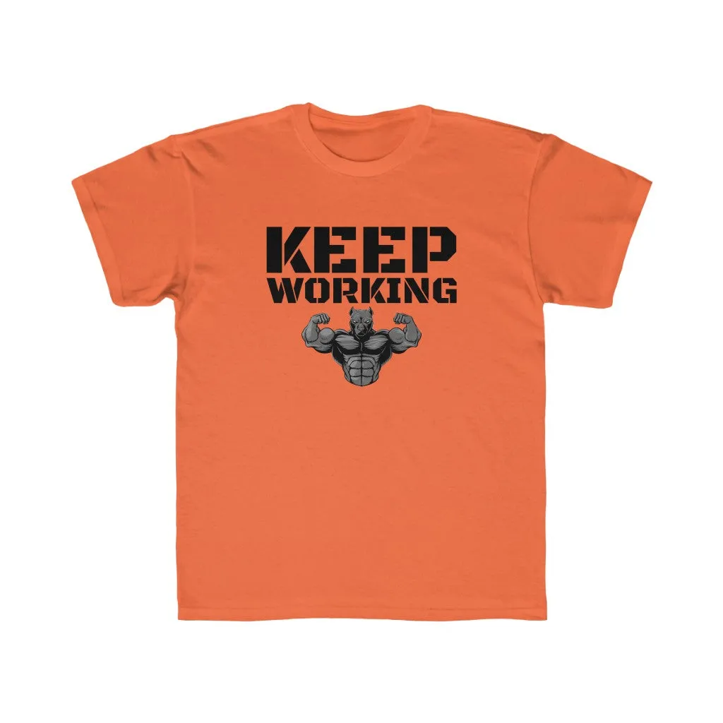"Keep Working" Kids Workout Tee