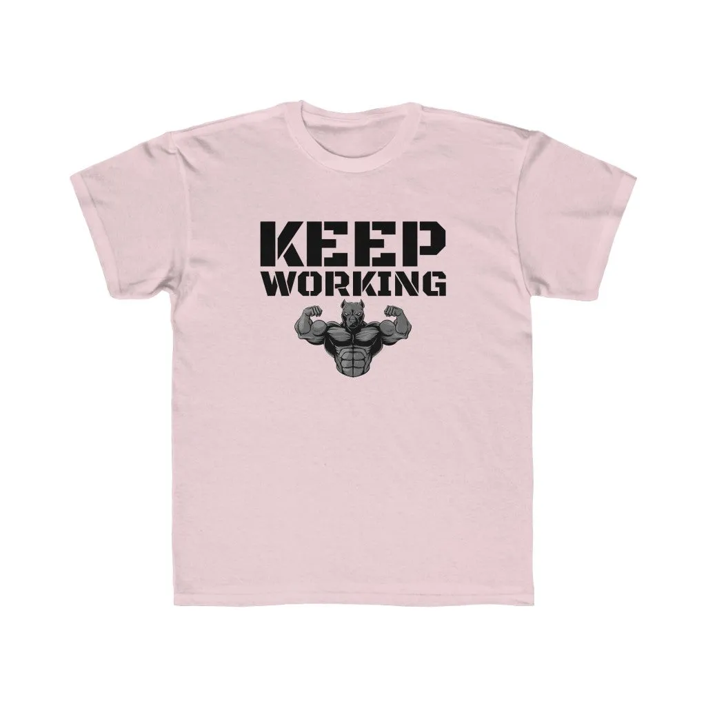 "Keep Working" Kids Workout Tee