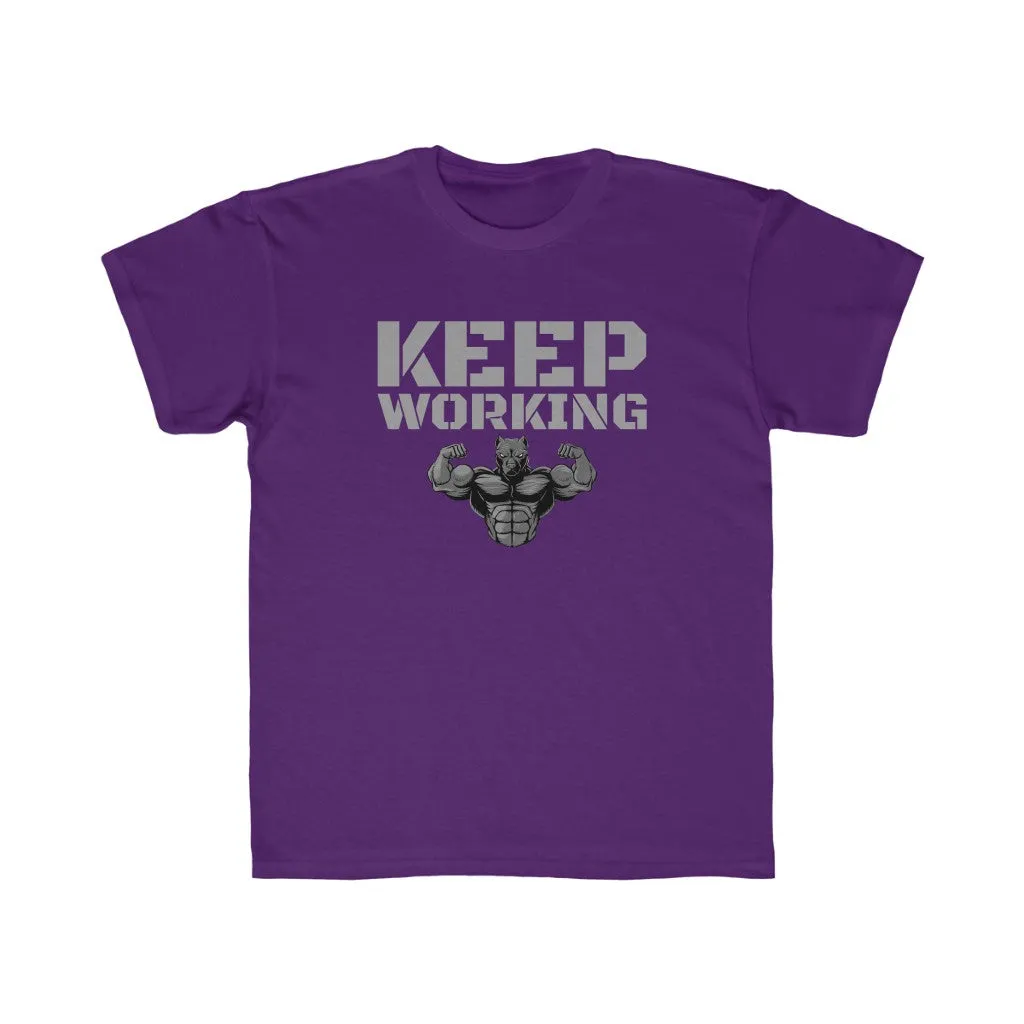 "Keep Working" Kids Workout Tee