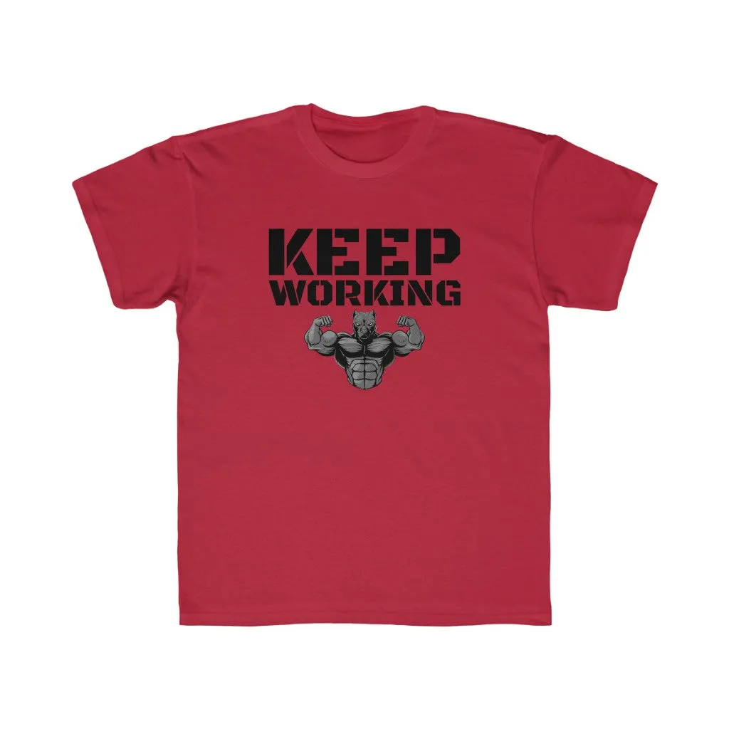 "Keep Working" Kids Workout Tee
