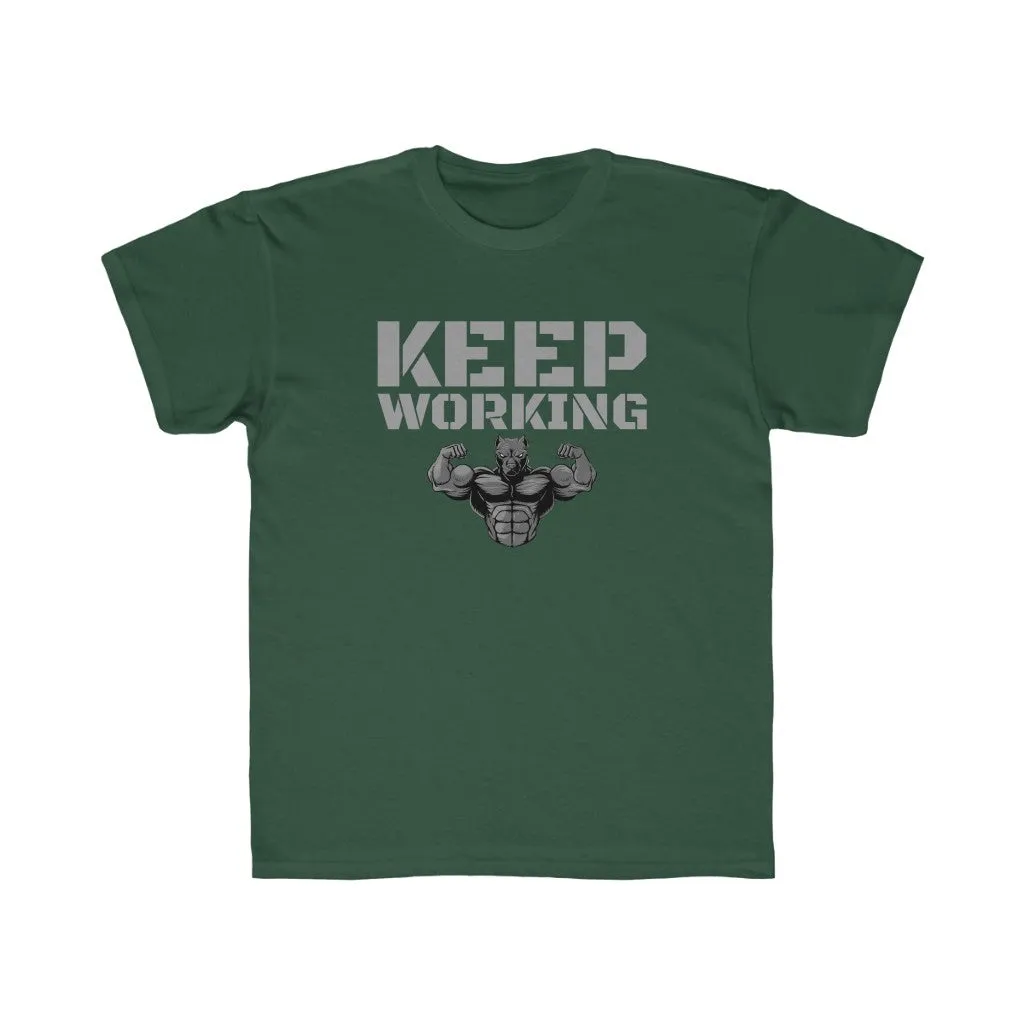 "Keep Working" Kids Workout Tee