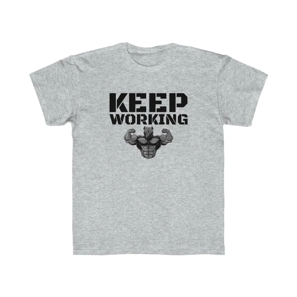 "Keep Working" Kids Workout Tee