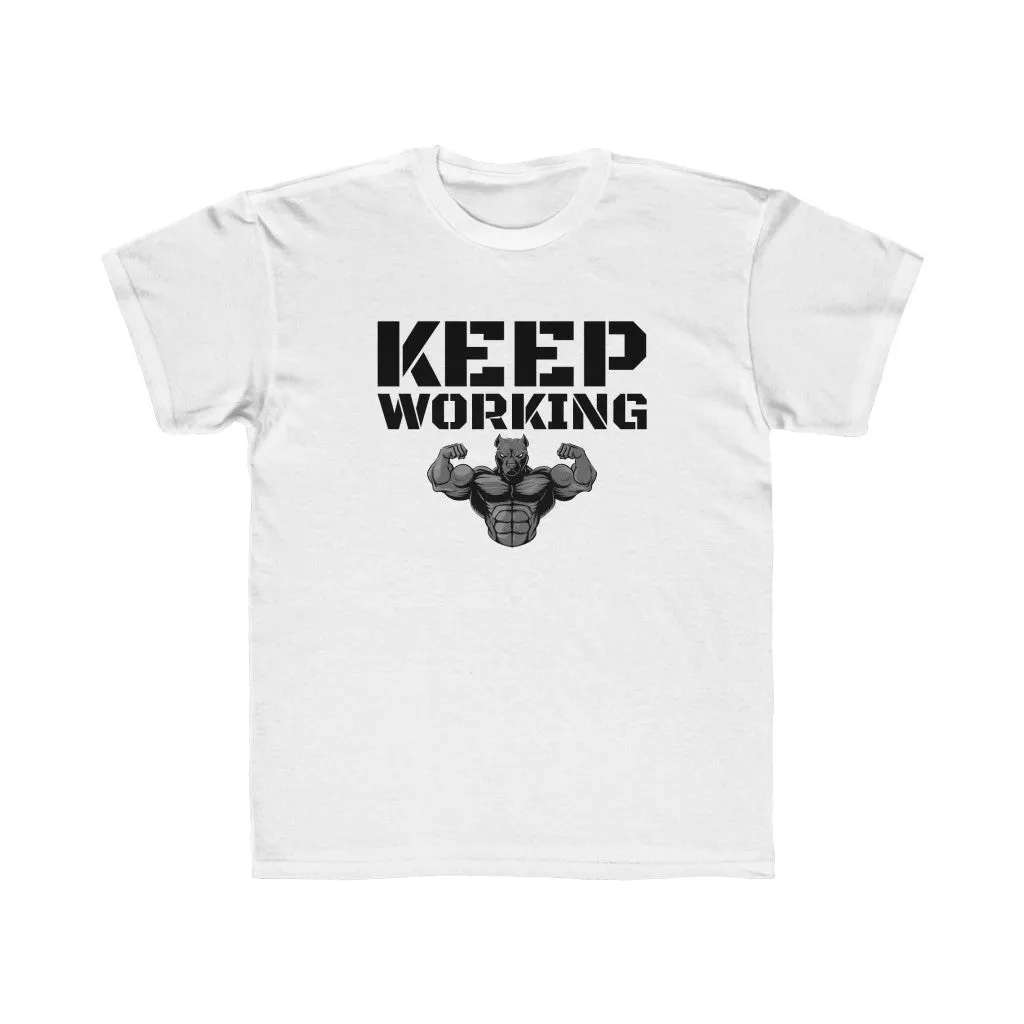 "Keep Working" Kids Workout Tee