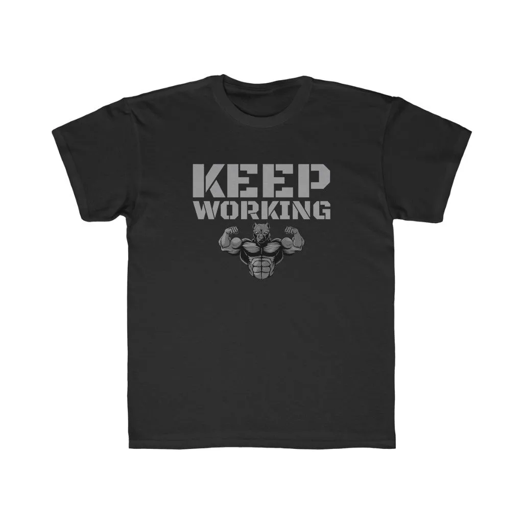 "Keep Working" Kids Workout Tee