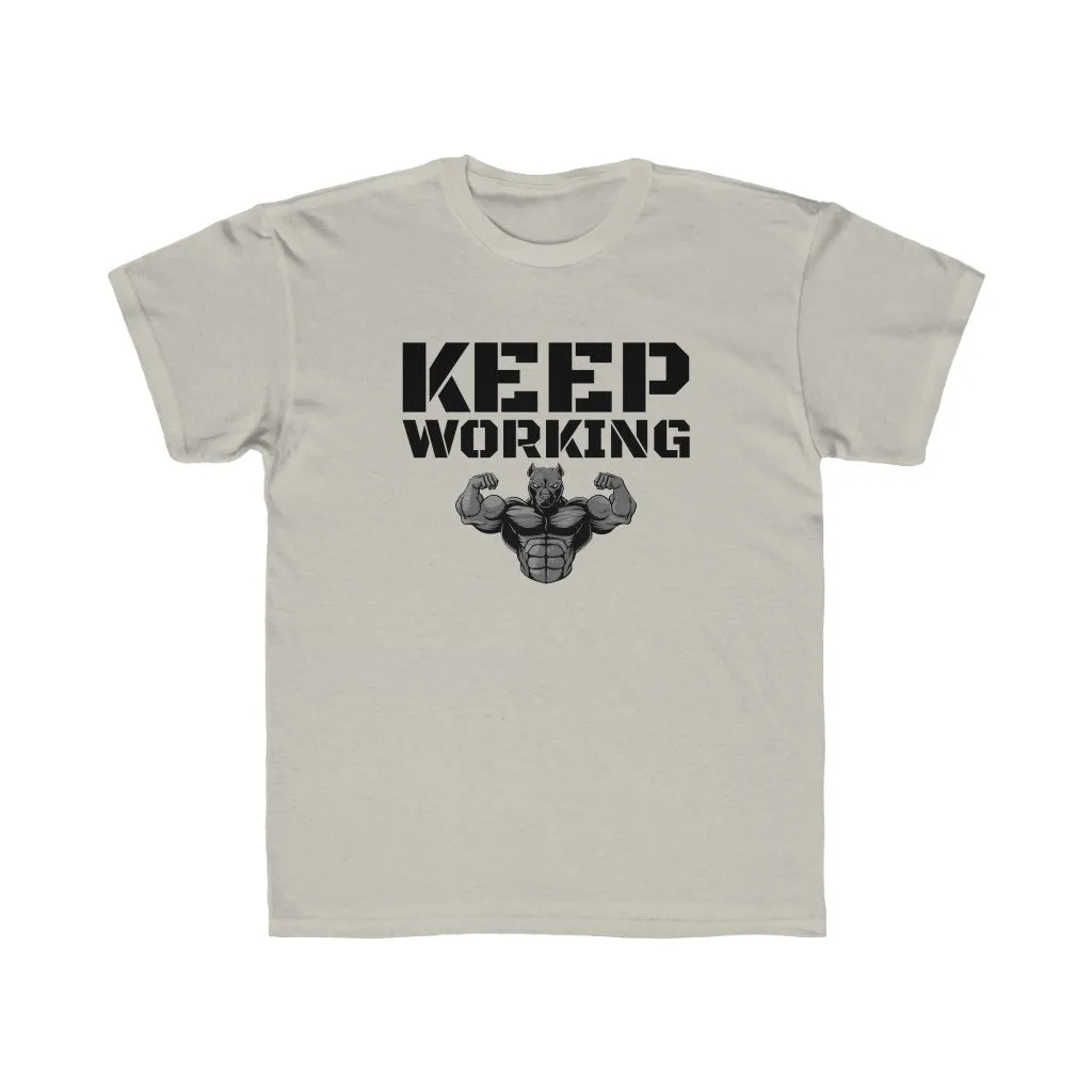 "Keep Working" Kids Workout Tee