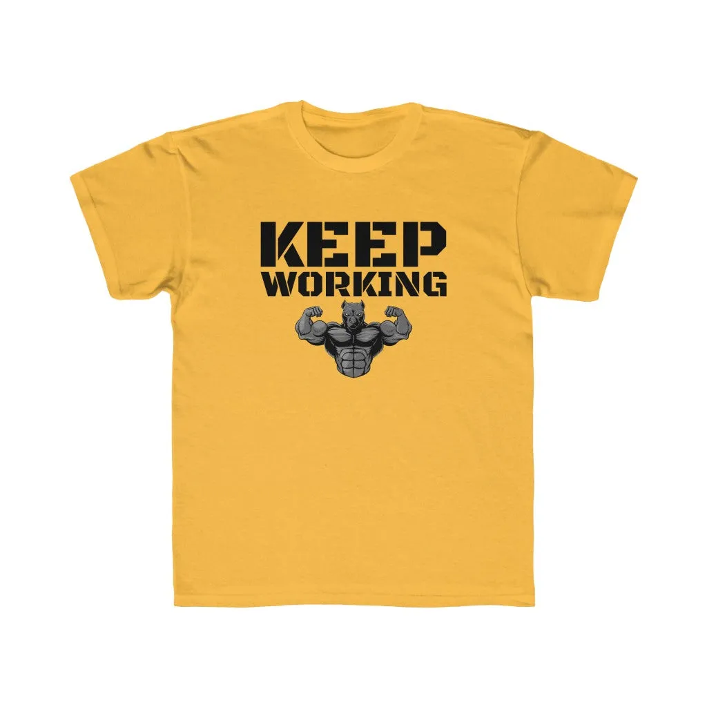 "Keep Working" Kids Workout Tee
