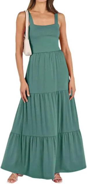 REHJJDFD Women Solid Patchwork High Waist Camisole Long Dress Sleeveless Sexy Travel Camisole Dresses
