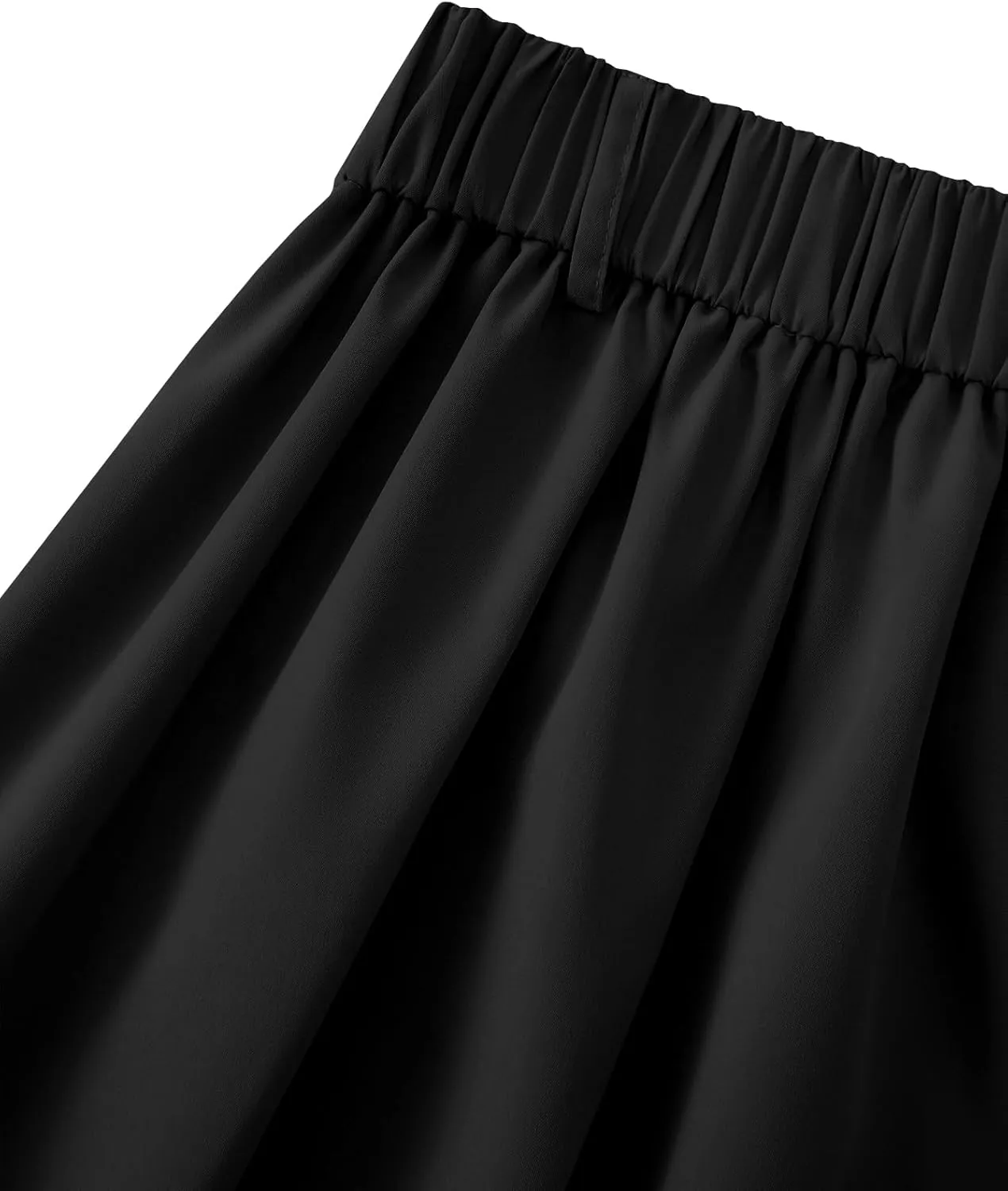 Rooscier Women's Split High Waist Flared A Line Button Down Vintage Pockets Maxi Skirt