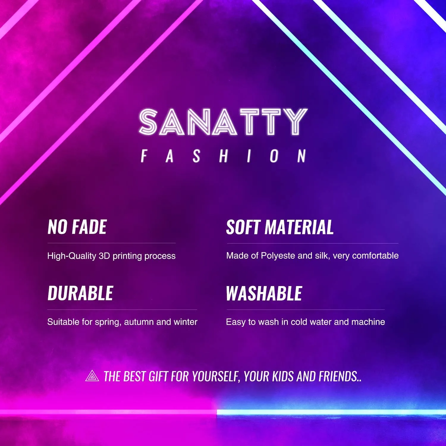 sanatty Unisex Hoodies 3D Print Galaxy Pullover Hooded Sweatshirt Hoodies with Big Pockets for Teen Men, Teen Boy, Women