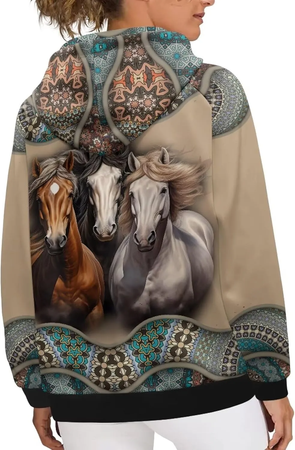 Showudesigns Sweatshirts for Women Pullover Hoodies Long Sleeve Tops Fall Sweater 2XS-4XL