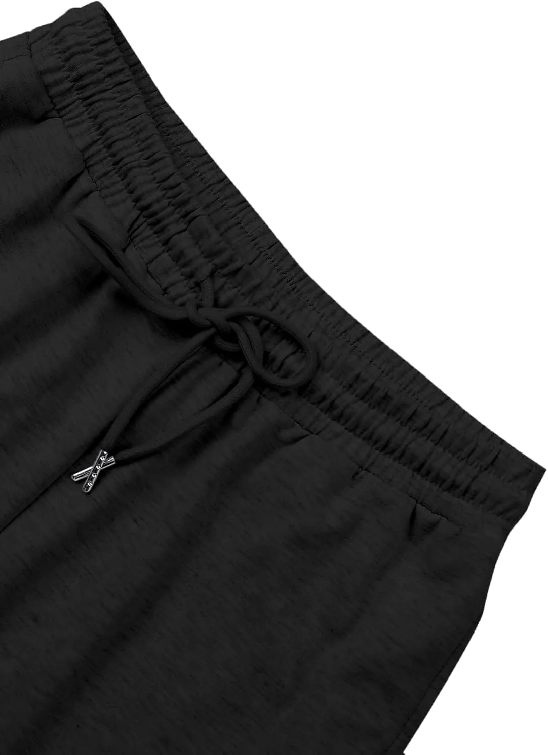SOFIA'S CHOICE Women's High Waist Drawstring Sweatpants with Pockets Loose Straight Leg Lounge Pant