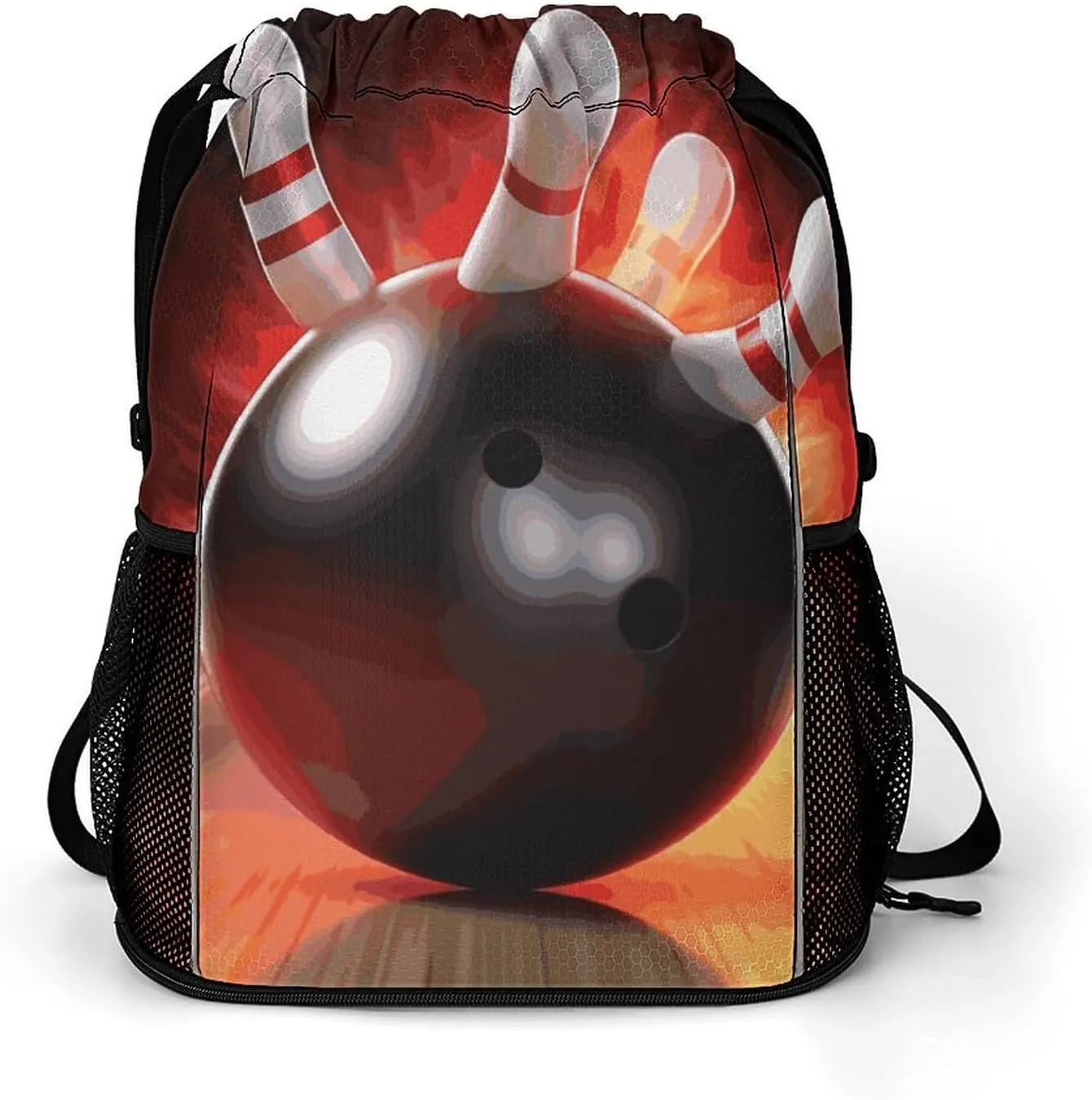 Sport Drawstring Backpack Beach Bag Bowling Ball Drawstring Bag Suitable for Fitness And Swimming