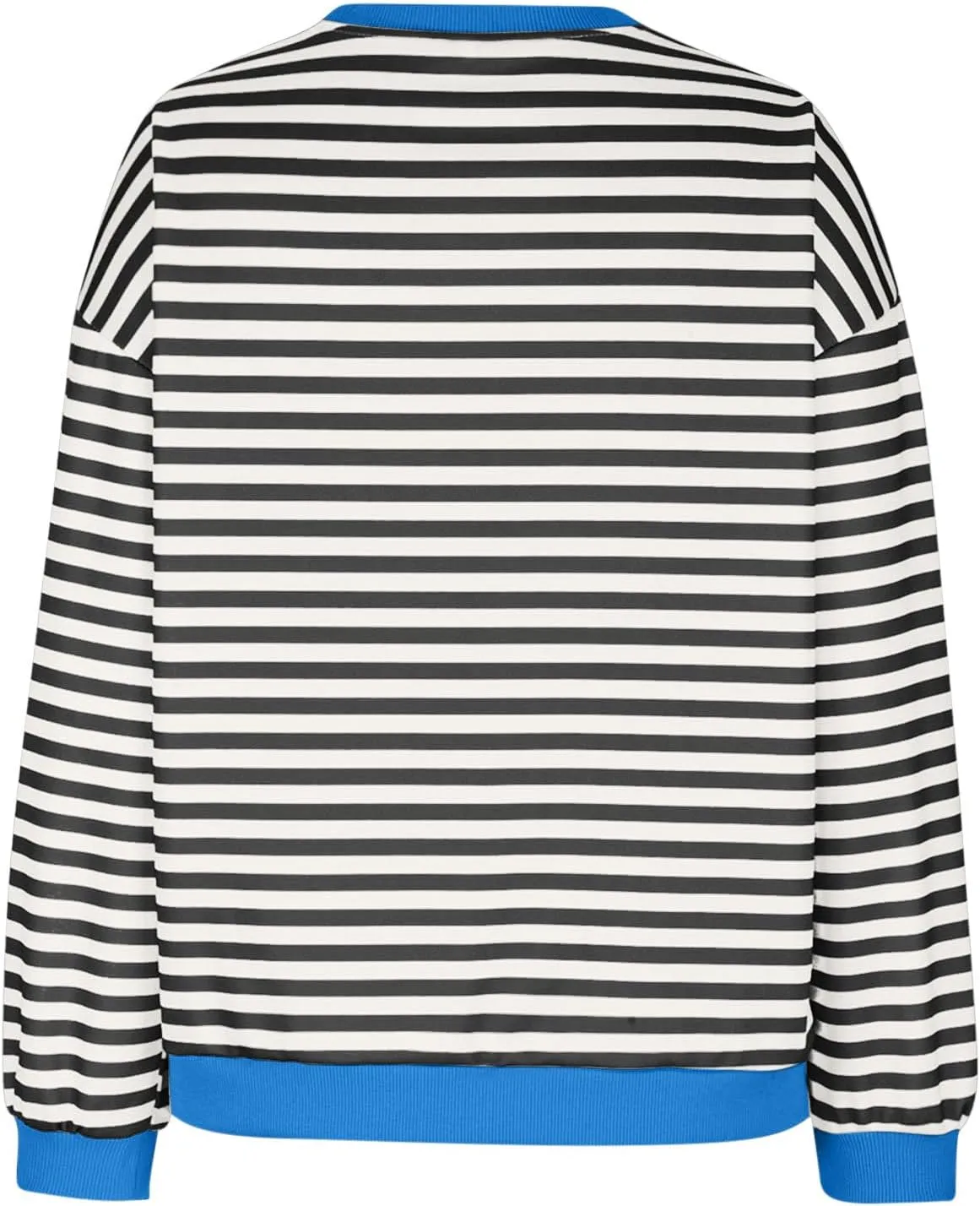 Striped Sweatshirt For Women 2024 Cute Fall Fashion Oversized Long Sleeve Crewneck Pullover Tops Teens y2k Outfits