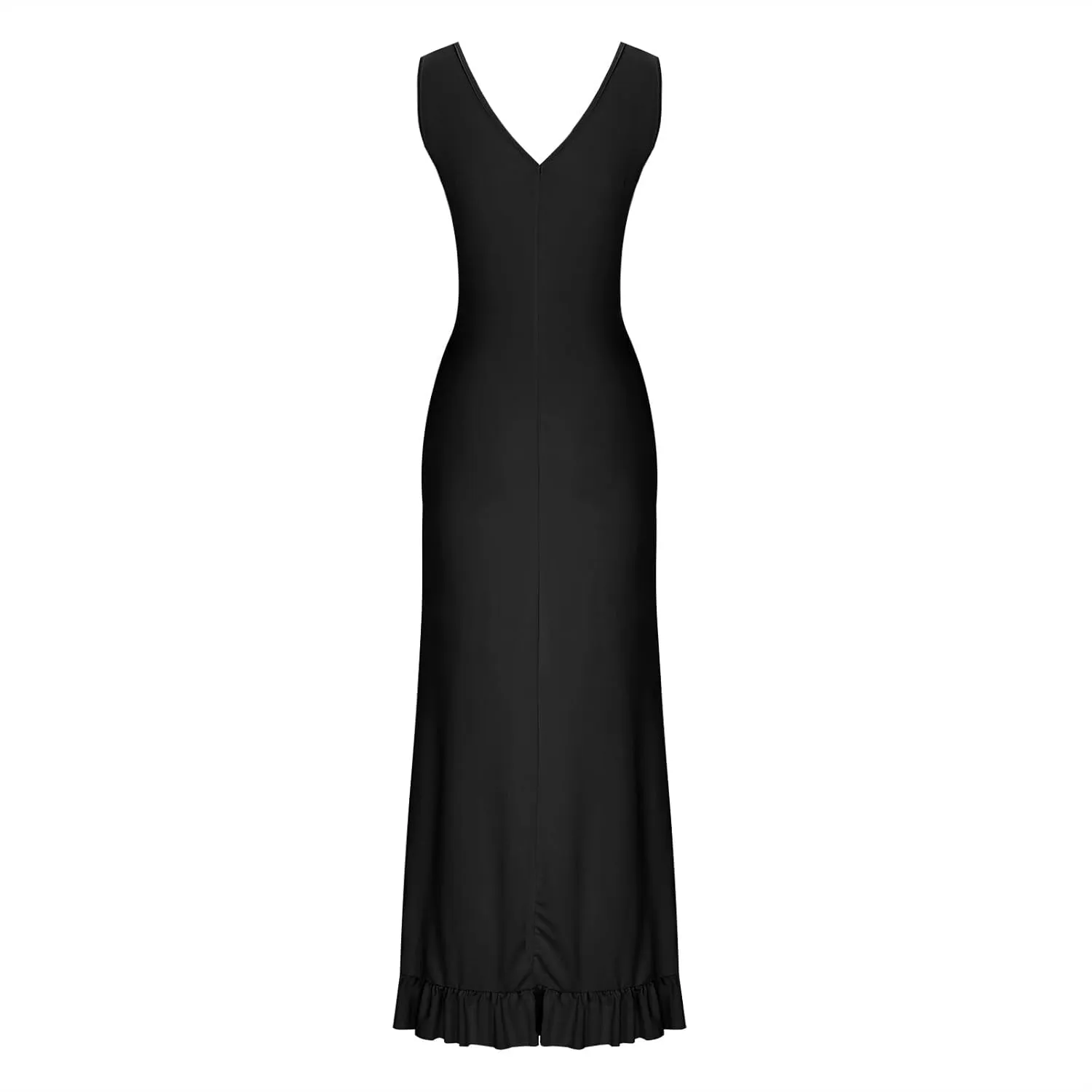 Summer Dresses for Women 2025 Deep V Neck Sleeveless Sundress Fashion Split Flowy Fitted Club Evening Party Dress