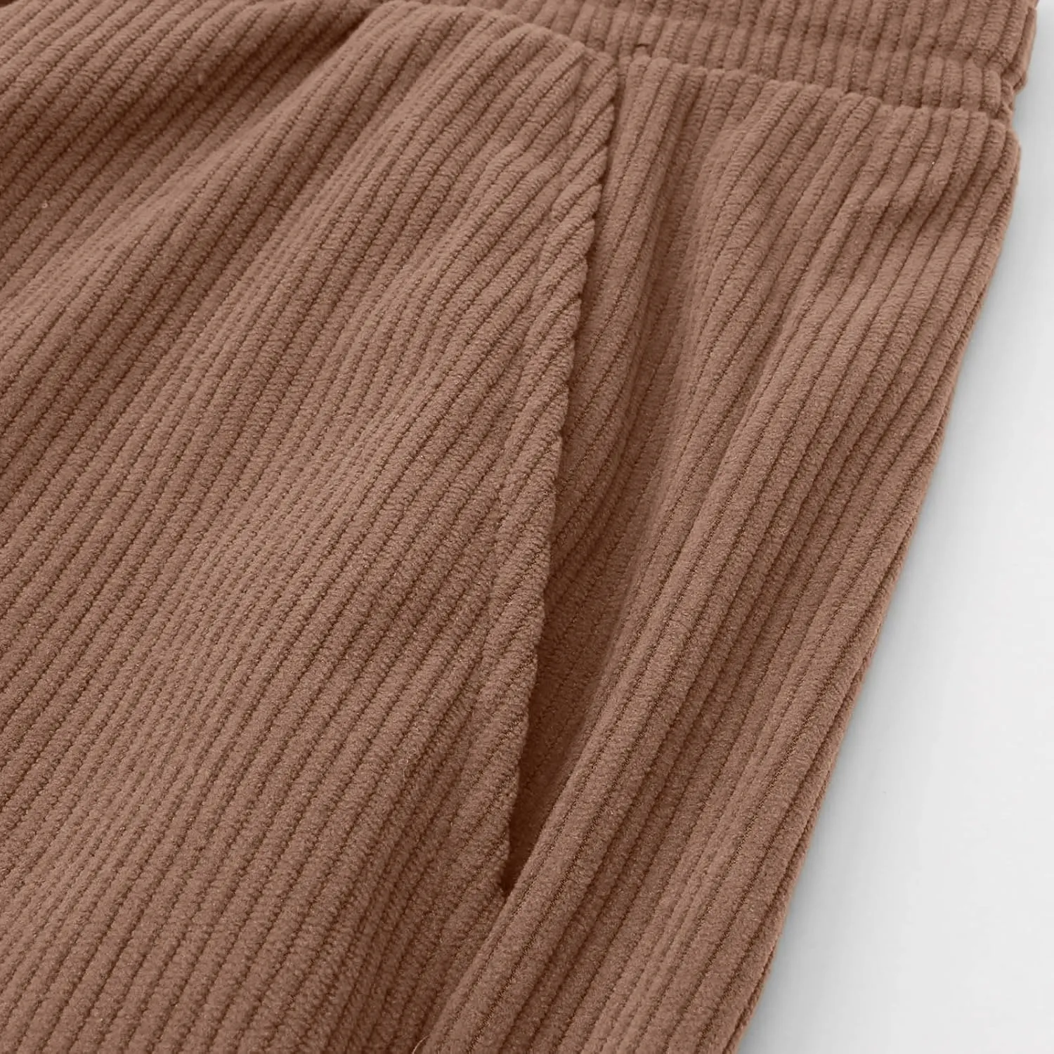 SUWBMHWE Corduroy Pants for Men Corduroy Baggy Wide Leg Joggers Pants Casual Cargo Pants Elastic Waist Sweatpants