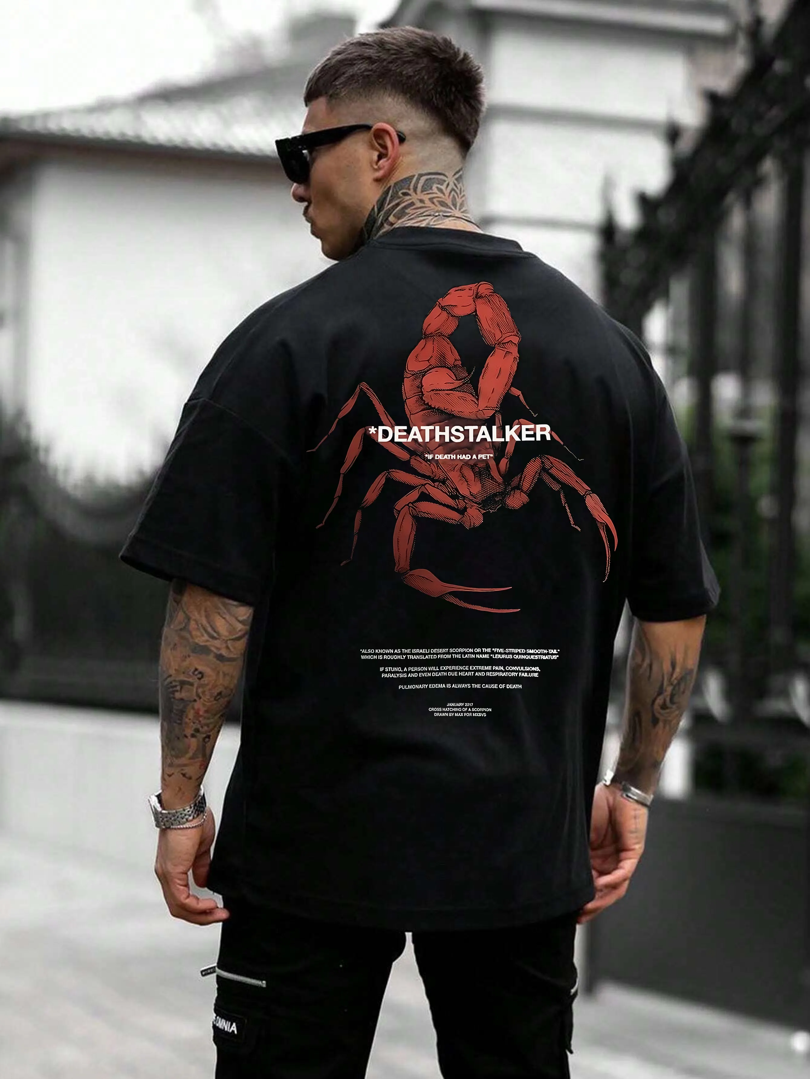 The Deathstalker - Black - Oversized T Shirt