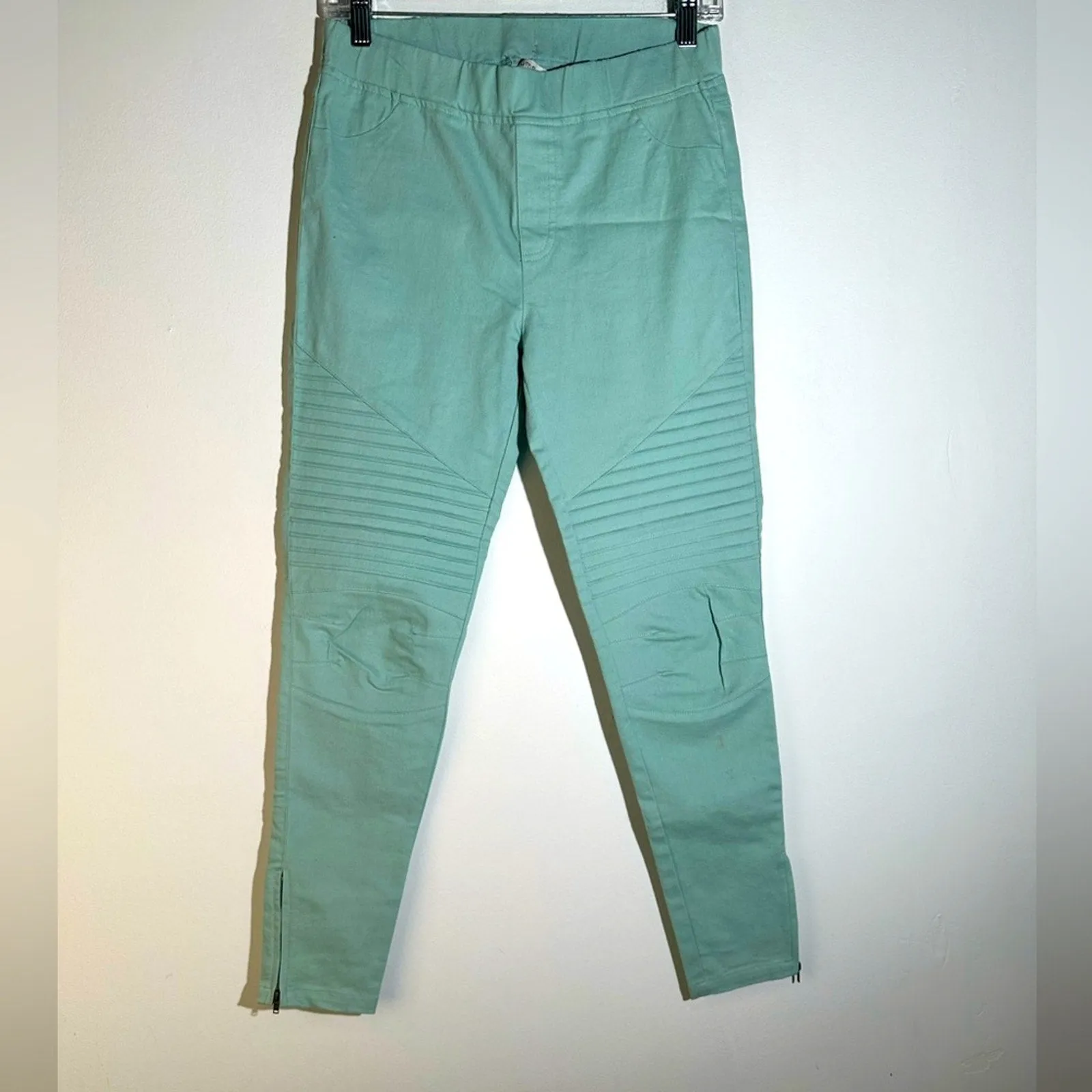 Umgee Seafoam Moto Skinny Pants