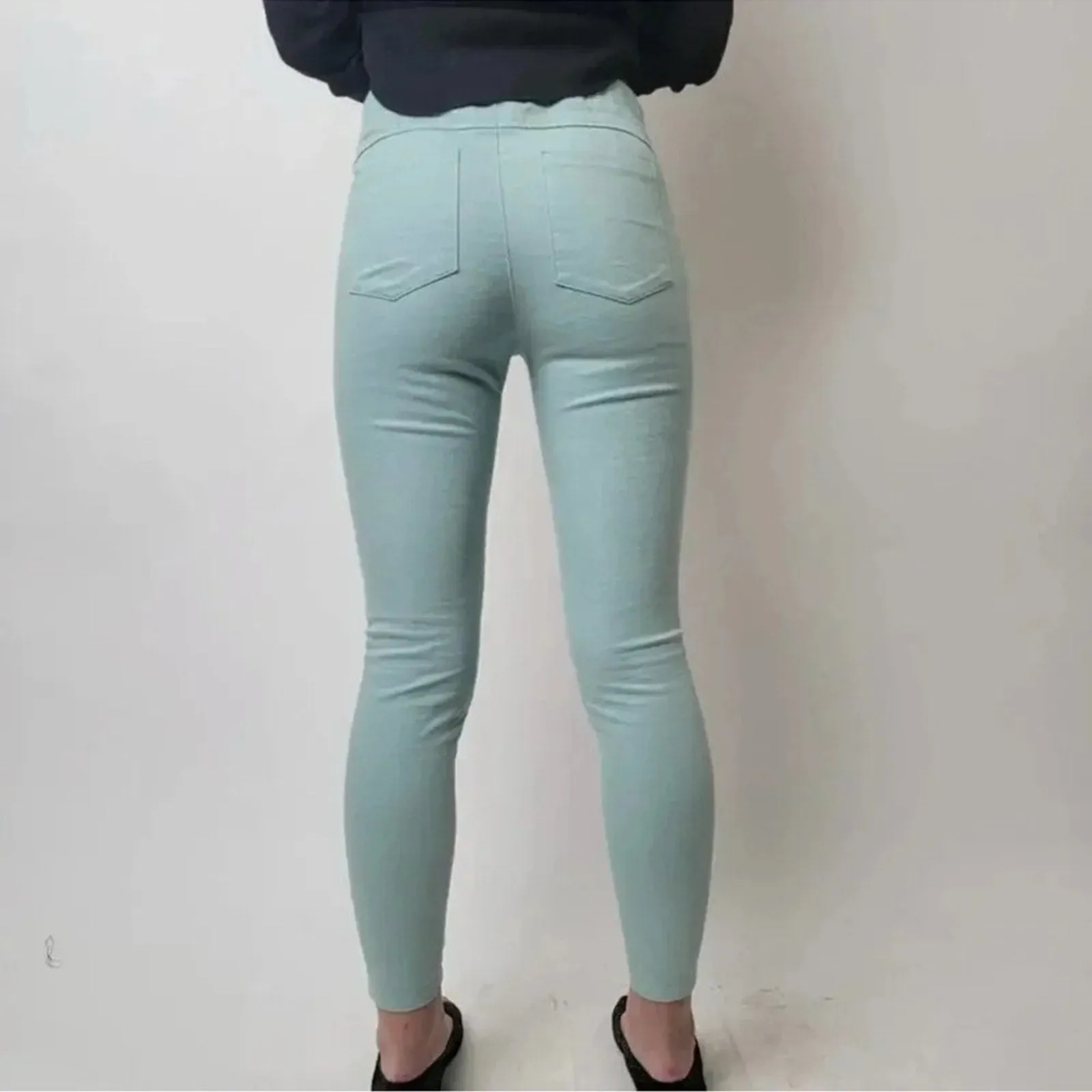 Umgee Seafoam Moto Skinny Pants
