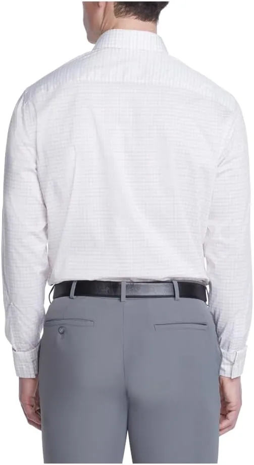 Van Heusen Men's Dress Shirt Regular Fit Ultra Wrinkle Free Flex Collar Stretch Check