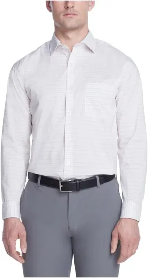 Van Heusen Men's Dress Shirt Regular Fit Ultra Wrinkle Free Flex Collar Stretch Check