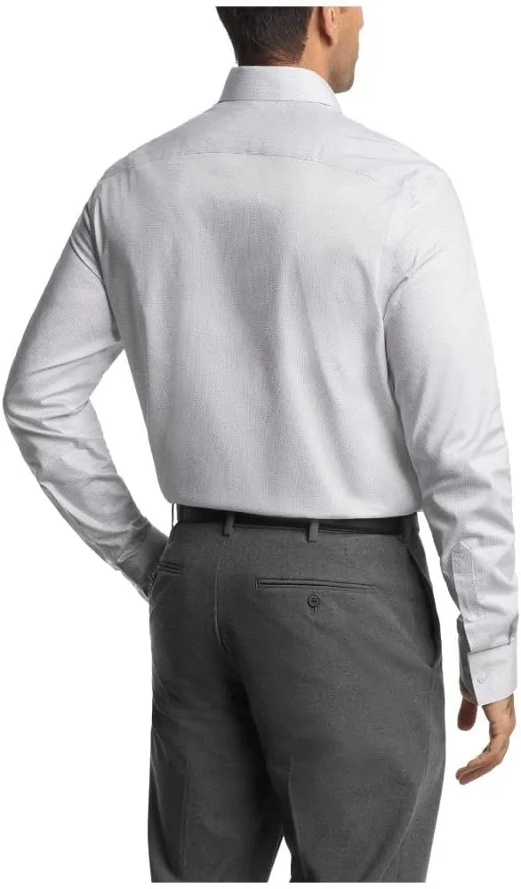 Van Heusen Men's Dress Shirt Regular Fit Ultra Wrinkle Free Flex Collar Stretch Print