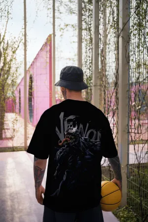 Venom - Black - Gym Oversized T Shirt