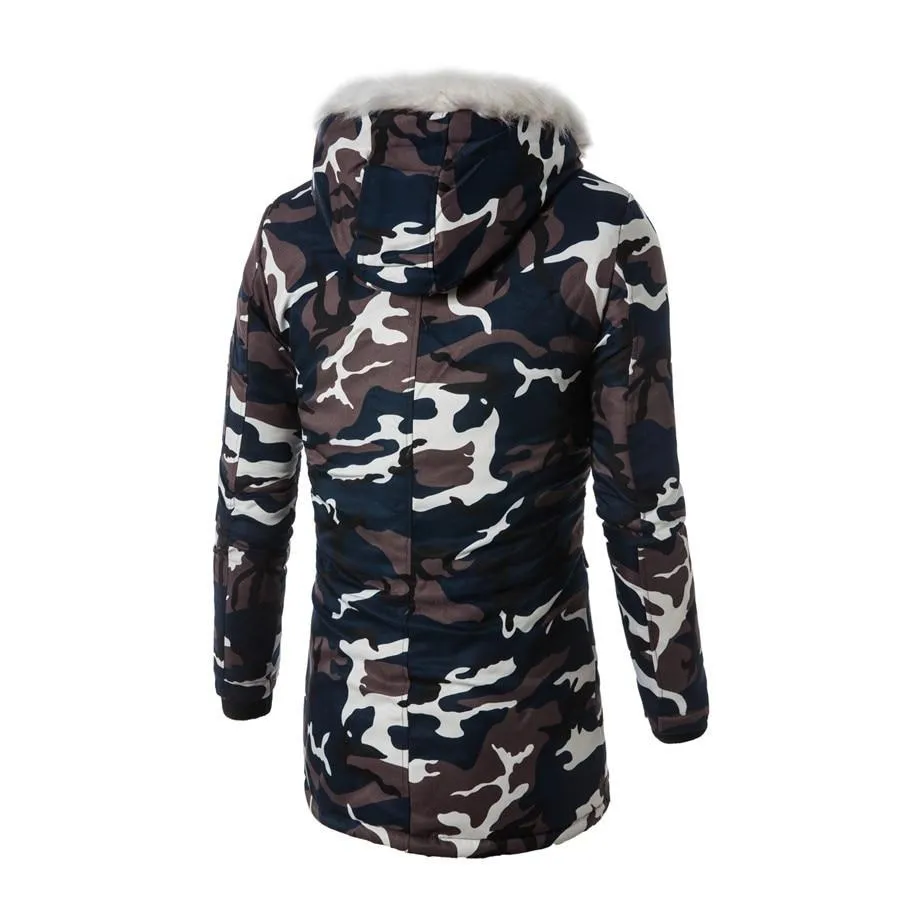 West Louis Winter Camouflage Fur Hood Parka
