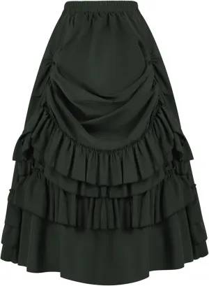 Women Long Skirt Vintage High Waist Renaissance Style Gothic Victorian Maxi Skirt Pirate Viking Skirt for Women