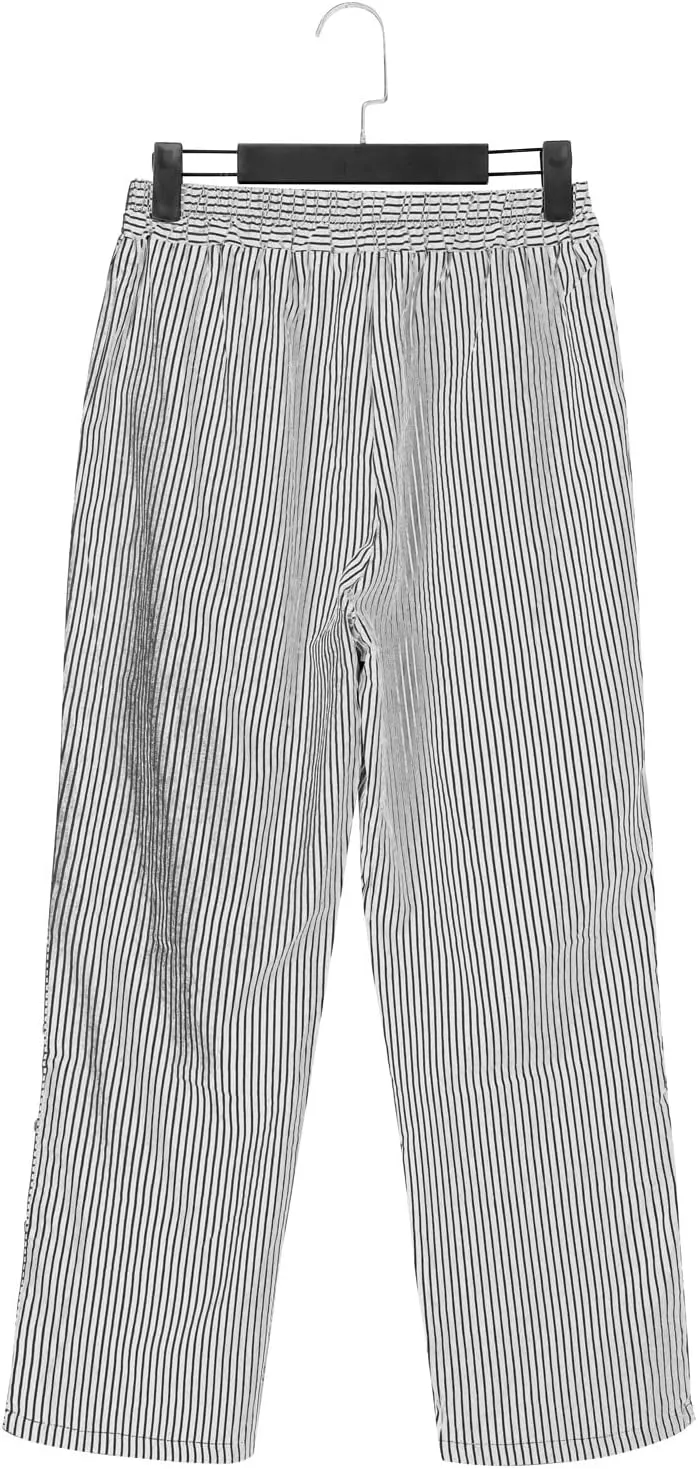 Womens Cotton Linen Palazzo Pants Loose Cotton and Linen Casual Pants Wide Leg Long Lounge Pant Trousers Straight