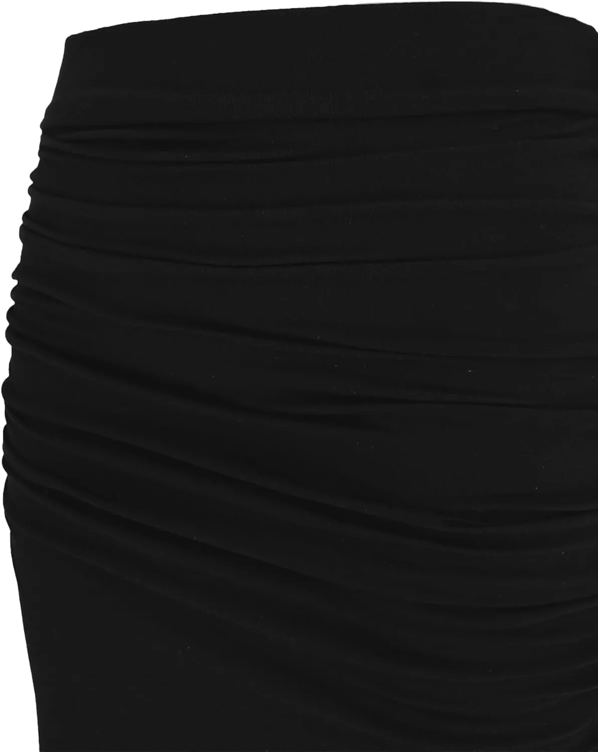 Womens Maxi Skirt Low Waist Ruched Low-Rise Fit Solid Y2K Summer Casual Bodycon Tube Long Skirts