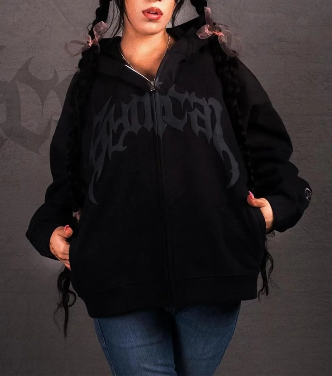 Womens Men Zip Up Hoodies Fashion Y2K Fleece Sweatshirts Pullover Harajuku Graphic Oversized Aesthetic Hoodie Jacket