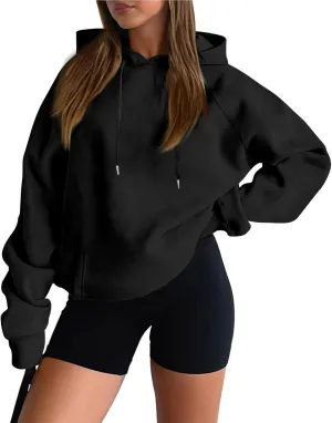 Womens Oversized Hoodies Winter Cute Sweatshirts Drawstring Fleece Hoodie Pullover 2024 Fashion Tops Trendy Outfits