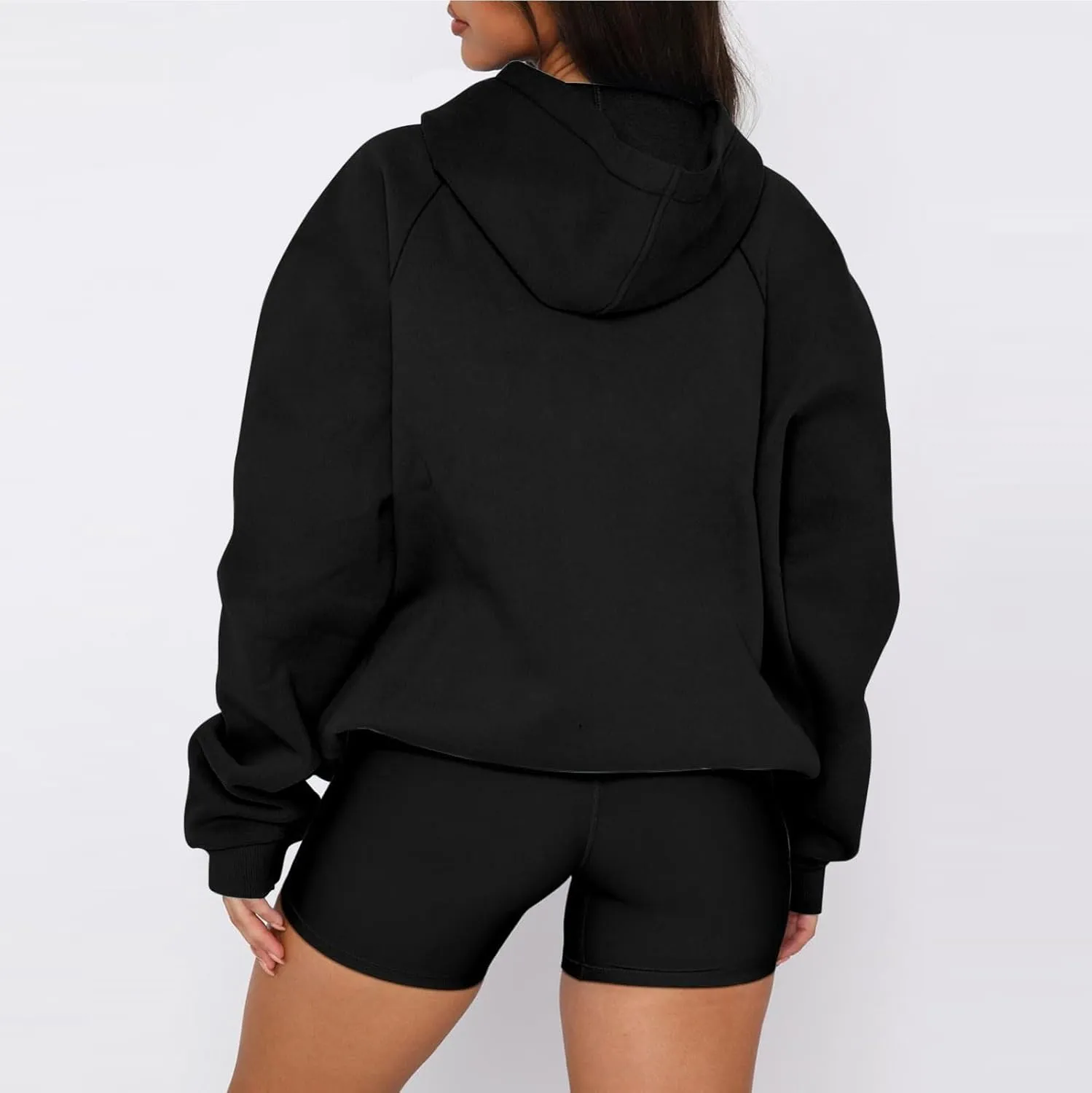 Womens Oversized Hoodies Winter Cute Sweatshirts Drawstring Fleece Hoodie Pullover 2024 Fashion Tops Trendy Outfits