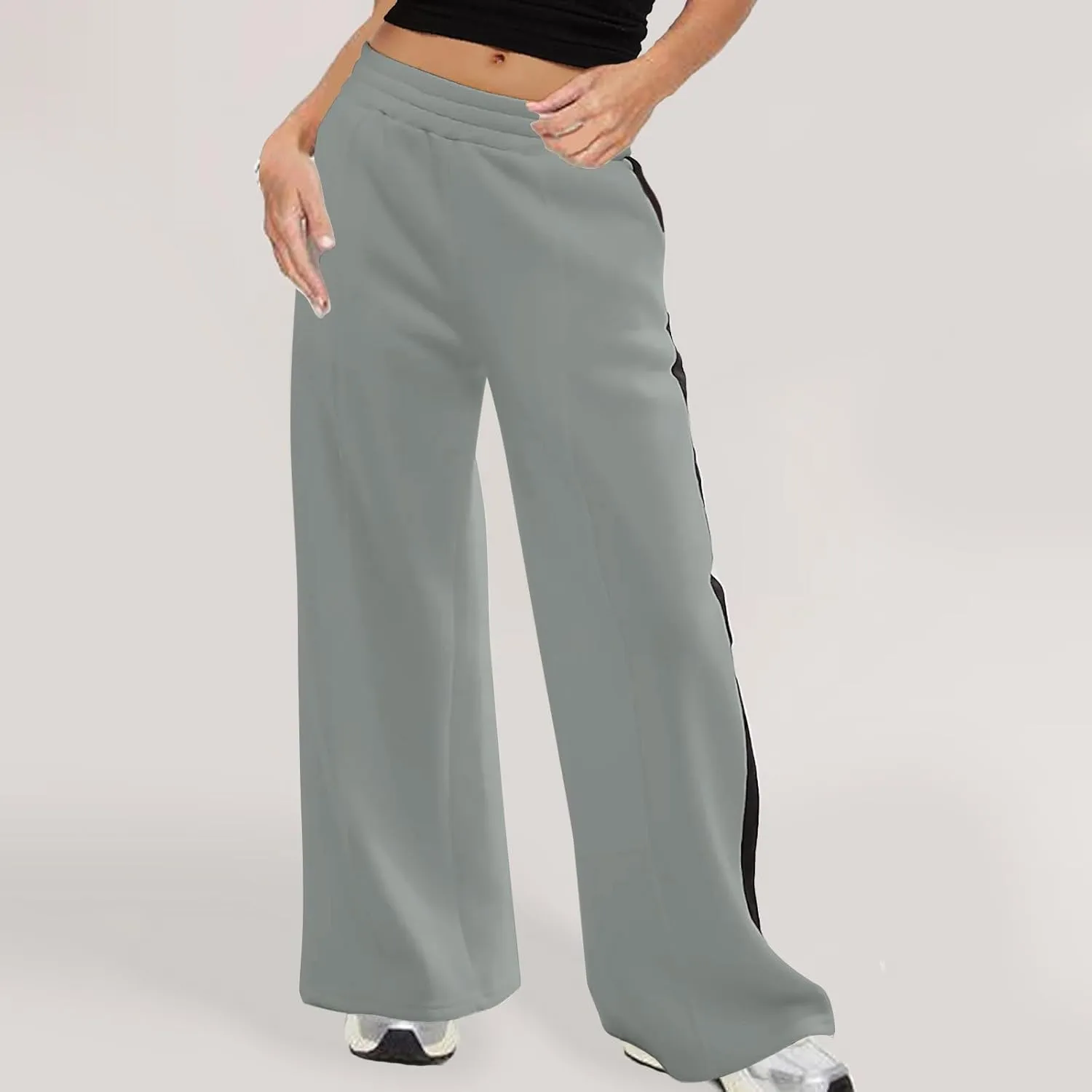 Women's Pants Baggy Sweatpants Wide Leg High Waist Sweatpants Casual Palazzo Pants Plus Size Loose Trousers Comfy Pant