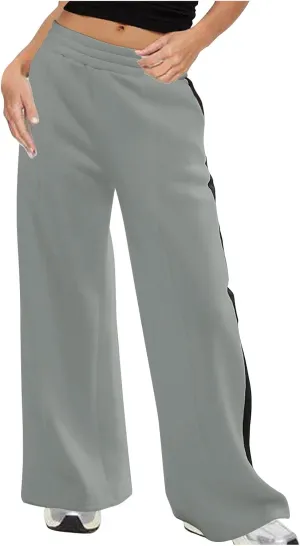 Women's Pants Baggy Sweatpants Wide Leg High Waist Sweatpants Casual Palazzo Pants Plus Size Loose Trousers Comfy Pant